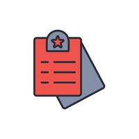 results icon. .Editable stroke.linear style sign for use web design,logo.Symbol illustration. vector