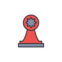 prize icon. .Editable stroke.linear style sign for use web design,logo.Symbol illustration. vector