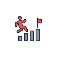 achieve icon. .Editable stroke.linear style sign for use web design,logo.Symbol illustration. vector