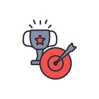 Accomplishment icon. .Editable stroke.linear style sign for use web design,logo.Symbol illustration. vector