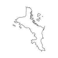 Seychelles Map Icon Design vector