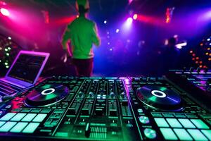 professional music controller DJ Board for mixing electronic music photo