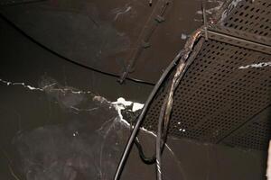 Damaged Wires and Ceiling in Building photo