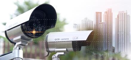 IP wifi wireless security camera supports Internet installation technology, security systems, smart home applications. photo