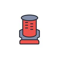 cork icon. .Editable stroke.linear style sign for use web design,logo.Symbol illustration. vector