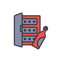 wine cellar icon. .Editable stroke.linear style sign for use web design,logo.Symbol illustration. vector