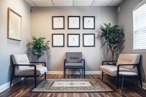 Therapist's office waiting area. photo