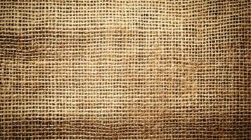 Burlap texture, background of scratchy burlack material in an even light brown color photo