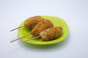 isolated corndog snacks photo