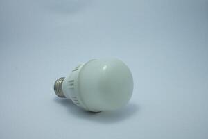 isolated energy saving led lamp photo