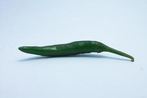 aislado grande verde chiles foto