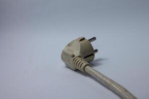 isolated power plug cable photo