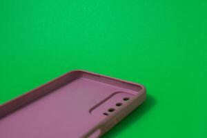 isolated smartphone rubber casing photo