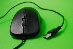 black usb mouse pointer photo