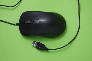 black usb mouse pointer photo