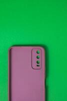 isolated smartphone rubber casing photo