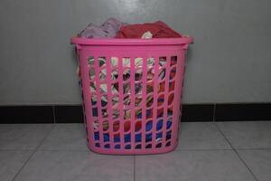 clothes in basket photo