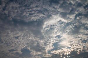 white clouds in the sky photo