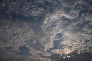 white clouds in the sky photo