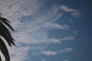 white clouds in the sky photo
