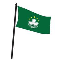 Macau flag icon design vector