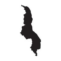 Map of Malawi region icon design vector