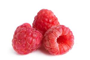 Raspberry isolated on white background. photo