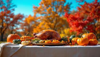 Thanksgiving Feast Table, Thanksgiving, Thanksgiving Image photo