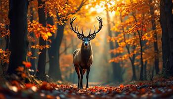 Deer Realistic Photo, Deer Photo, digital art photo