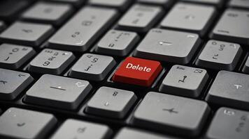 A red button on a computer keyboard with the word date photo