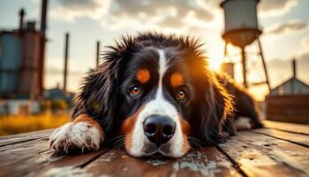 Realistic image of German Shepherd photo