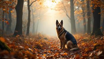 Realistic image of German Shepherd photo