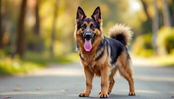 Realistic image of German Shepherd photo