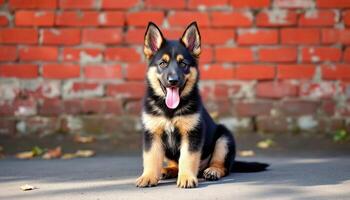 Realistic image of German Shepherd photo