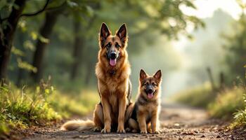 Realistic image of German Shepherd photo