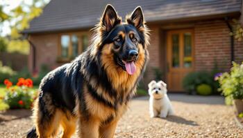 Realistic image of German Shepherd photo