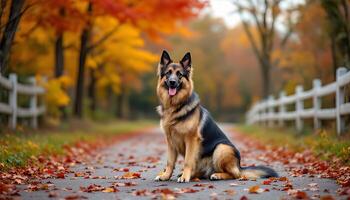 Realistic image of German Shepherd photo