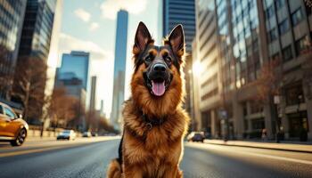 Realistic image of German Shepherd photo
