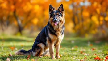 Realistic image of German Shepherd photo