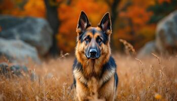 Realistic image of German Shepherd photo