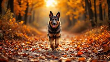 Realistic image of German Shepherd photo