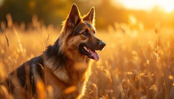 Realistic image of German Shepherd photo