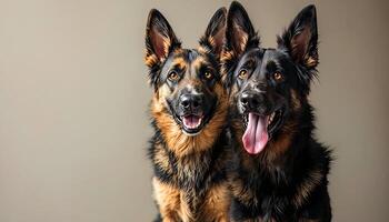 Realistic image of German Shepherd photo
