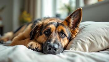 Realistic image of German Shepherd photo