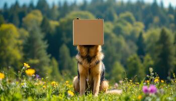 Realistic image of German Shepherd photo