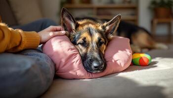 Realistic image of German Shepherd photo