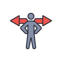 Direction icon. .Editable stroke.linear style sign for use web design,logo.Symbol illustration. vector