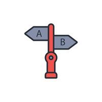 options icon. .Editable stroke.linear style sign for use web design,logo.Symbol illustration. vector