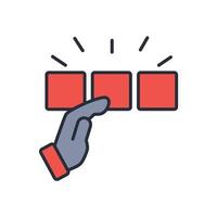 pick icon. .Editable stroke.linear style sign for use web design,logo.Symbol illustration. vector