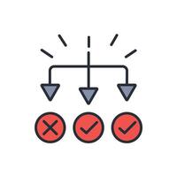 solving icon. .Editable stroke.linear style sign for use web design,logo.Symbol illustration. vector